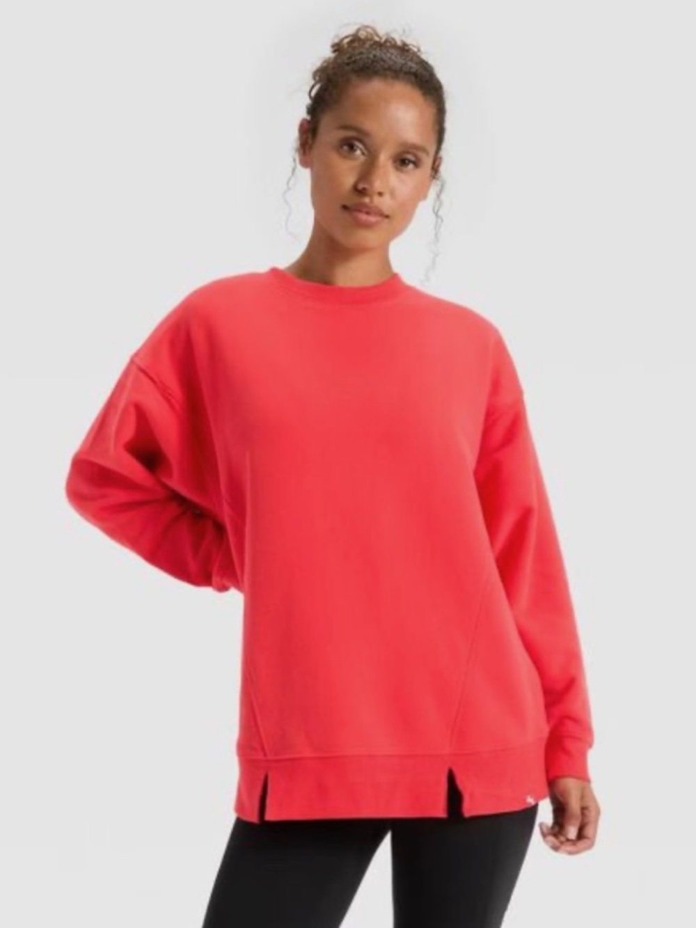 JoyLab Women's Star Graphic French Terry Oversized Crewneck Sweatshirt. Sz S.